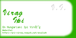 virag ipi business card